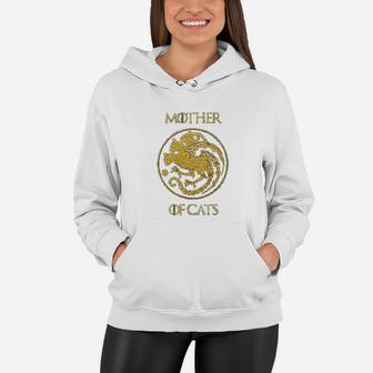 Mother Of Cats Cat Mom Gift Women Hoodie - Seseable