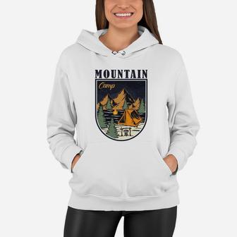 Mountain Camp Lovers Gift Camping Hiking Women Hoodie - Seseable