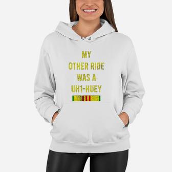 My Other Ride Was A Uh1 Huey Cool Army Veteran Soldier Women Hoodie - Seseable