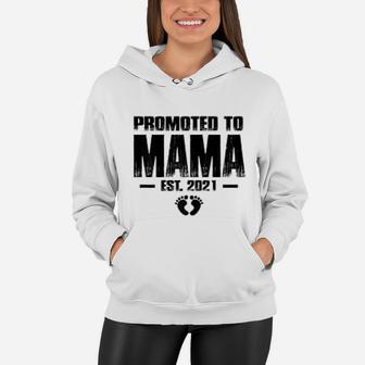 Promoted To Mama Est 2021 Mothers Day Women Hoodie - Seseable