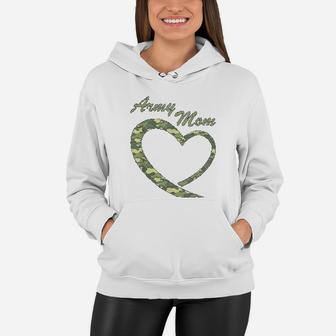 Proud Army Mom Gift Military Mother Camouflage Apparel Women Hoodie - Seseable