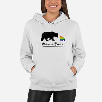Proud Mama Bear Lgbt Amazing Rainbows Gif Women Hoodie - Seseable