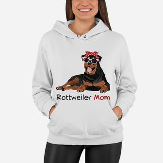 Rottweiler Mom Rottweiler Dog Women Hoodie - Seseable