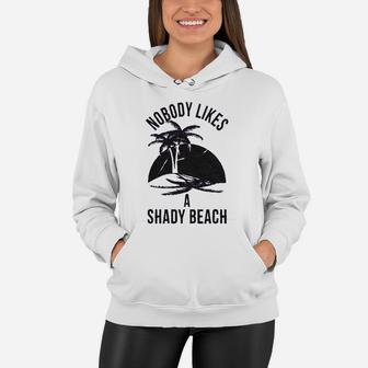 Shady Beach Funny Cute Vacation Vintage Women Hoodie - Seseable