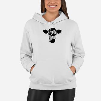 Show Mom Cow Livestock Show Cattle Beef Stock Show Women Hoodie - Seseable