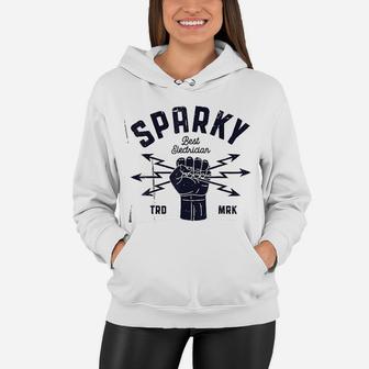 Sparky Electrician Funny Lineman Dad Retro Vintage Gifts Men Women Hoodie - Seseable