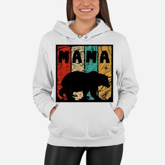 Surfer Mama Bear Wood Texture Women Hoodie - Seseable