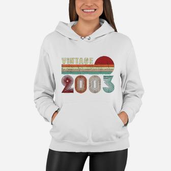 Vintage 2003 Funny 19 Years Old Boys And Girls 19th Birthday Women Hoodie - Seseable