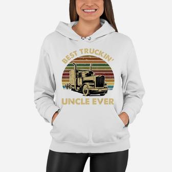 Vintage Best Truckin' Uncle Ever Retro Father's Day Gift T-shirt Women Hoodie - Seseable