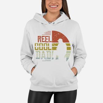 Vintage Fishing Reel Cool Dad Gift For Fathers Day Women Hoodie - Seseable