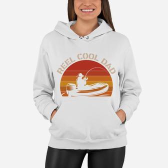 Vintage Gift Reel Cool Dad Fishing Lovers, Fathers Day Gifts Women Hoodie - Seseable