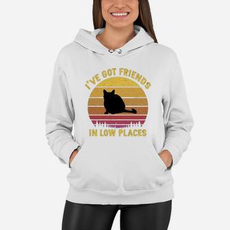 Vintage Thai I Have Got Friends In Low Places Cat Lovers Women Hoodie - Seseable