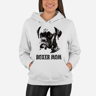 Womens Boxer Boxer Dog Mom Women Hoodie - Seseable