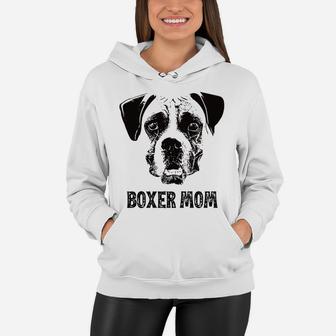 Womens Boxer Dog Mom Boxer Mom Women Hoodie - Seseable