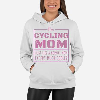 Womens Im A Cycling Mom Momma Pride Mommy Cycling Women Hoodie - Seseable