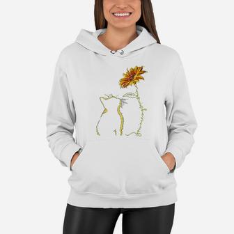 You Are My Sunshine Cat Mom Silhouette Women Hoodie - Seseable