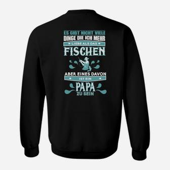Angler Papa Sweatshirt – Liebe zum Fischen & Vatersein - Seseable