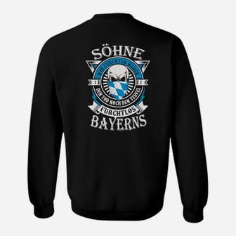 Bayerisches Motto Sweatshirt Söhne Bayerns mit Kompass-Design - Seseable