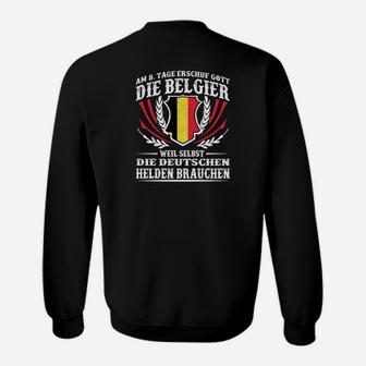Belgier Helden für Deutschland Sweatshirt, Patriotisches Belgien-Thema - Seseable