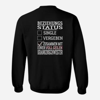 Beziehungsstatus Krankenschwester Sweatshirt - Seseable