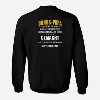 Bonus-Papa Dankeschön Sweatshirt, Anerkennung für Stiefvater - Seseable