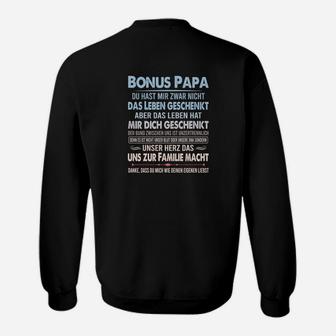 Bonus Papa Sweatshirt, Stiefvater Geschenk mit Aufschrift - Seseable