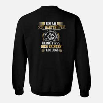 Dartspieler Sweatshirt mit Spruch, Lustiges Sweatshirt für Dart Fans - Seseable