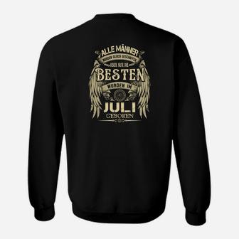 Geburtstags-Sweatshirt Besten Männer Juli, Flügel-Design - Seseable