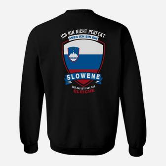 Haupttitel: Patriotisches Slowenien Sweatshirt - Nicht perfekt, aber Slowene - Seseable