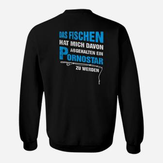 Lustiges Angler-Motiv Herren Sweatshirt, Fischer Tee - Seseable