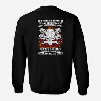 Mechaniker Meine Narben Erählen Eine Geschichte Sweatshirt - Seseable