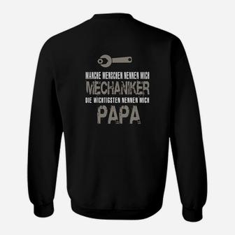 Mechaniker Papa Sweatshirt, Ideal für Vatertag, Automechaniker - Seseable