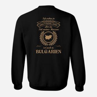 Mein Herz liegt in zwei Ländern Sweatshirt, Deutschland Bulgarien Motiv - Seseable