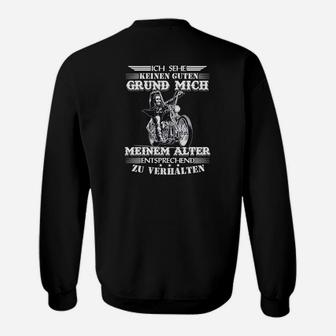 Motorrad-Spruch Herren Sweatshirt Kein Grund zum Altsein - Seseable