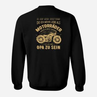 Motorradliebhaber Opa Sweatshirt, Übertrifft Alles Als Opa Design - Seseable