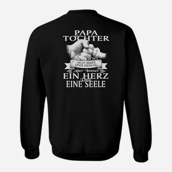 Papa-Tochter Herz & Seele Verbundenheit Sweatshirt, Einzigartiges Design - Seseable