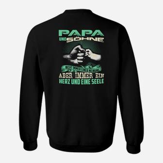 Papa Unschlagbar Herren Sweatshirt, Motivations-Slogan mit Boxhandschuhen - Seseable