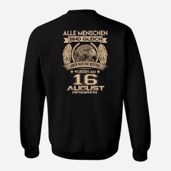 Personalisiertes Adler Geburtstags-Sweatshirt für den 16. August - Seseable