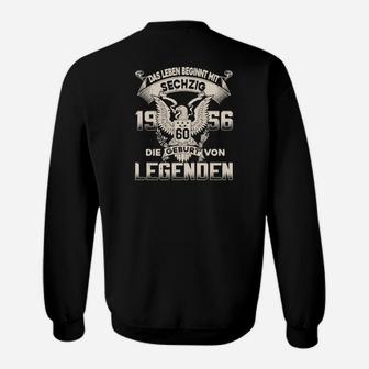 Personalisiertes Geburtstags-Sweatshirt Legenden 1960, Feier des 60. Lebensjahres - Seseable