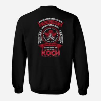 Personalisiertes Koch Sweatshirt mit Feuerwehr-Design, Lustiger Spruch - Seseable