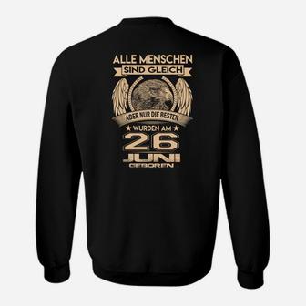 Personalisiertes Sweatshirt 26. Juni Geburtstag, Adler & Sterne Design - Seseable