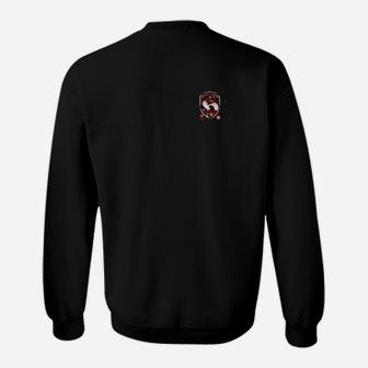 Schwarzes Herren Sweatshirt mit Logo-Print auf der Brust, Stylisches Design - Seseable