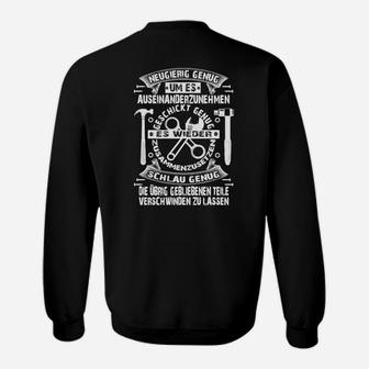 Schwarzes Sweatshirt mit Motivationsspruch, Inspirierende Zitate Tee - Seseable