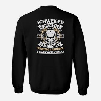 Schweizer Vorsicht Fliegenden Sweatshirt - Seseable