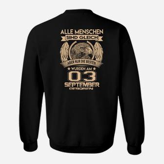 September Geburtstag Sweatshirt, Adler Motiv Besten im September Geboren - Seseable