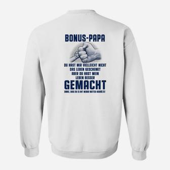 Bonus Papa Dankbarkeits-Sweatshirt mit emotionalem Text - Seseable