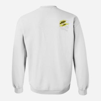 Herren Basic Weißes Sweatshirt mit Logo-Design Hinten - Seseable