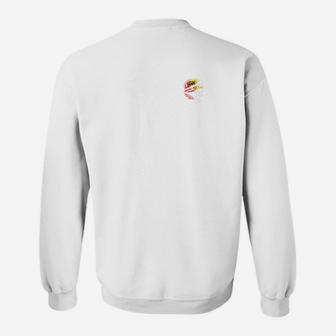 Herren Basic Weißes Sweatshirt mit Logo-Druck Hinten, Trendiges Design - Seseable