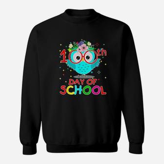 100 Days Of School Cute Owl Happy 100th Day Of School Sweatshirt - Seseable