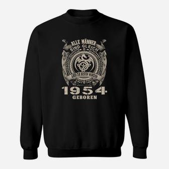 1954 Geburtstagsjahrgang Herren Sweatshirt, Vintage 1954 Beste Männer Design - Seseable